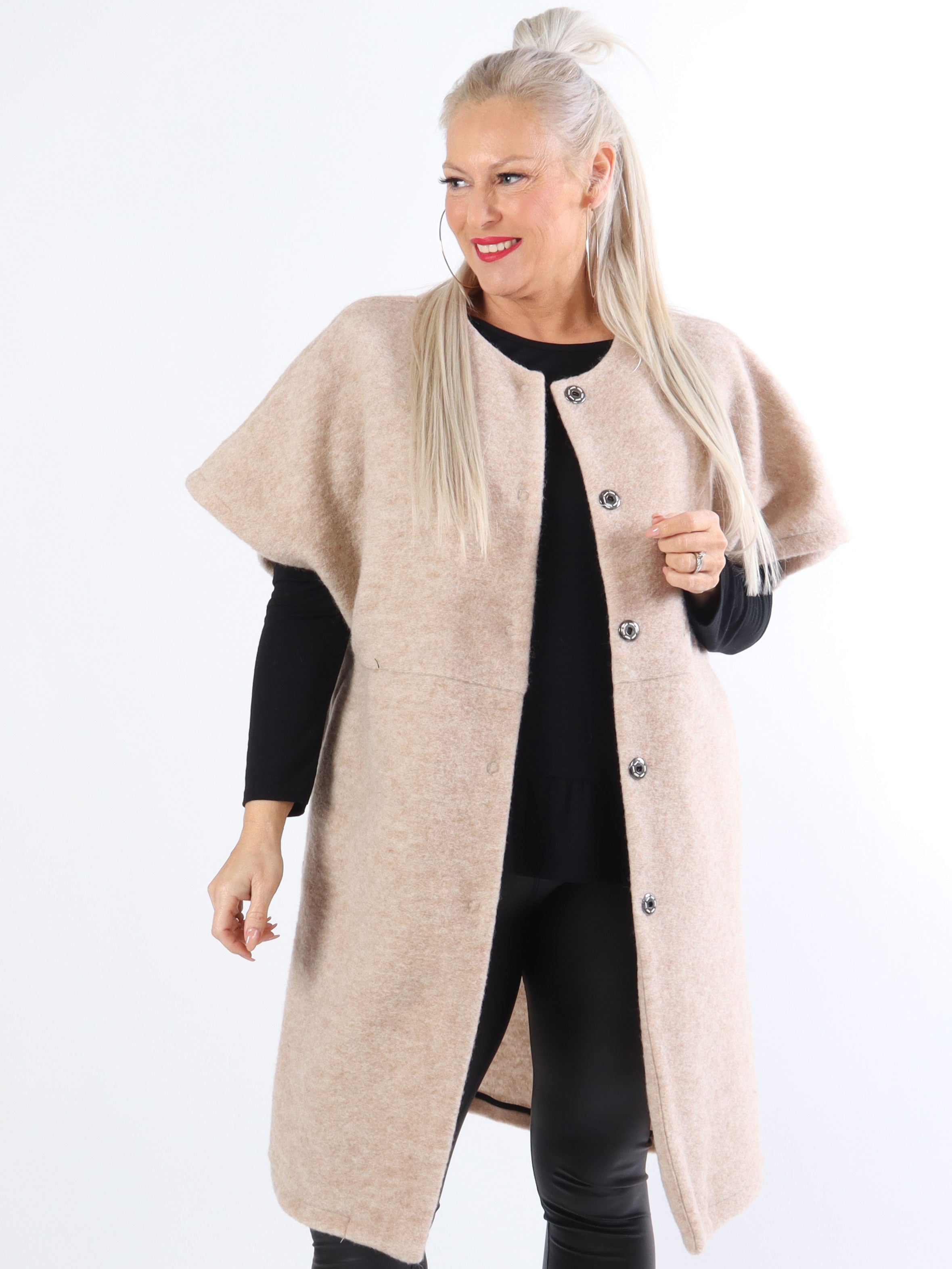 Bianca - Blød lun vest med knapper